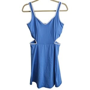 Old Navy Active Blue Tennis Dress Medium Tall Active‎ Yoga Pickleball Stretch ~